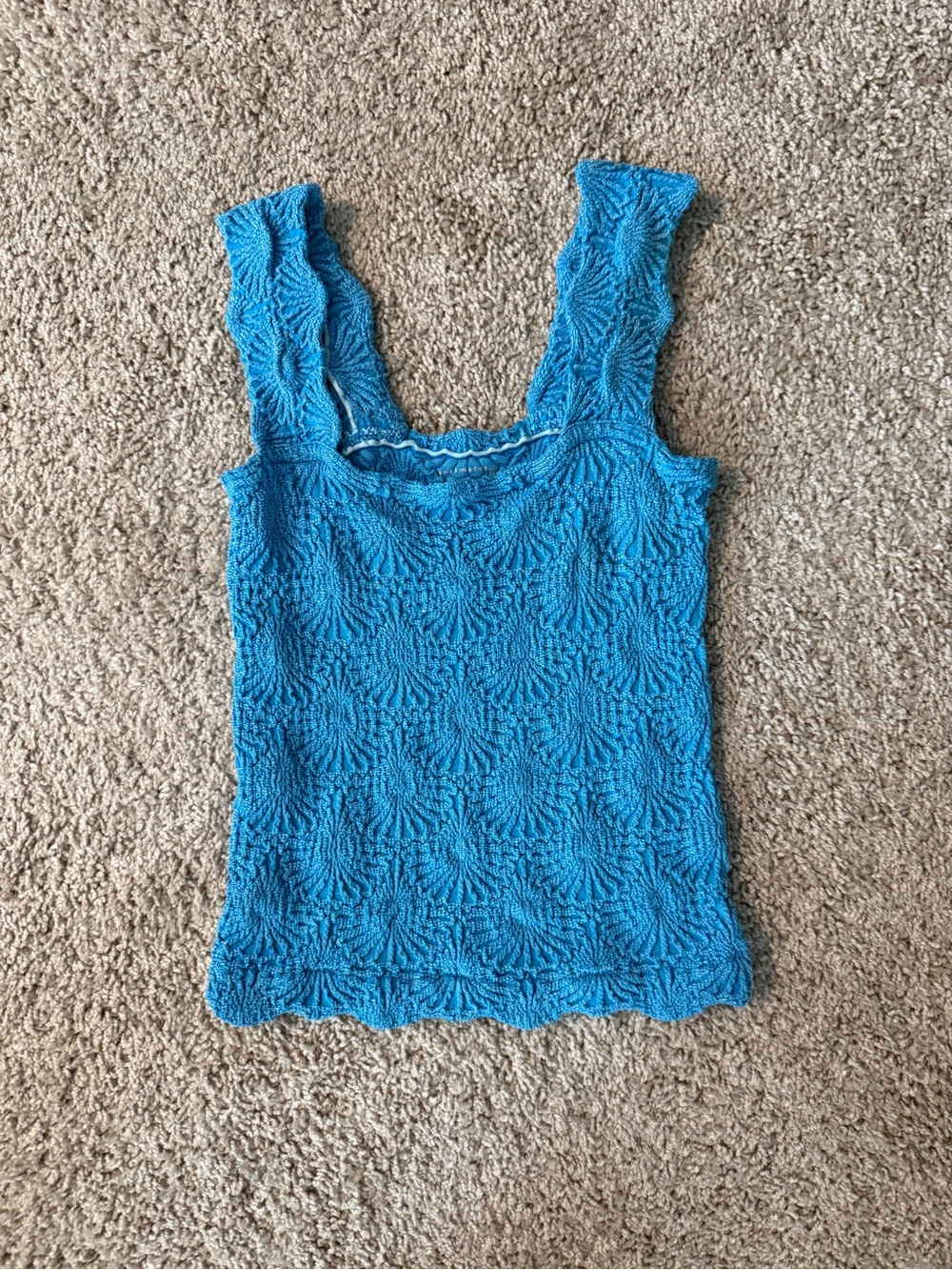 Free People Viral Love Letter Blue Cami